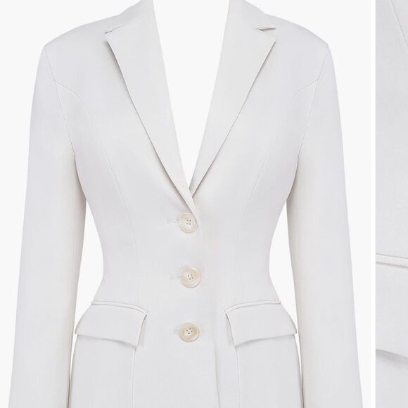HOUSE OF CB 'Sariah' Ivory Contour Tailored Blazer NWT size Large $185 - Picture 8 of 9